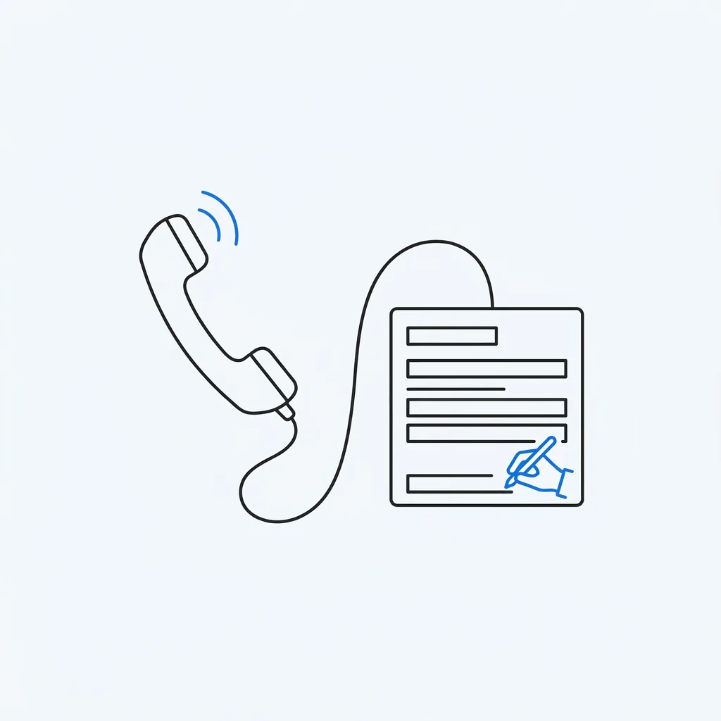 A phone ringing live, connected to a CRM record — the assistant in service.